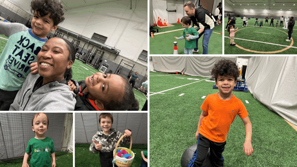 A collage of images from our Young Athletes program at West Point.